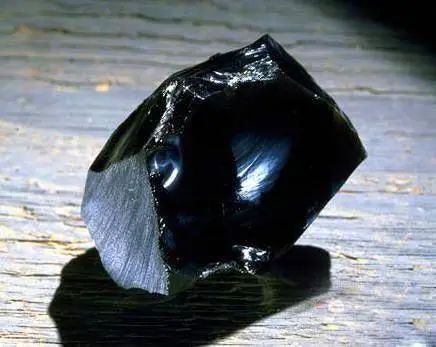 black obsidian crystal